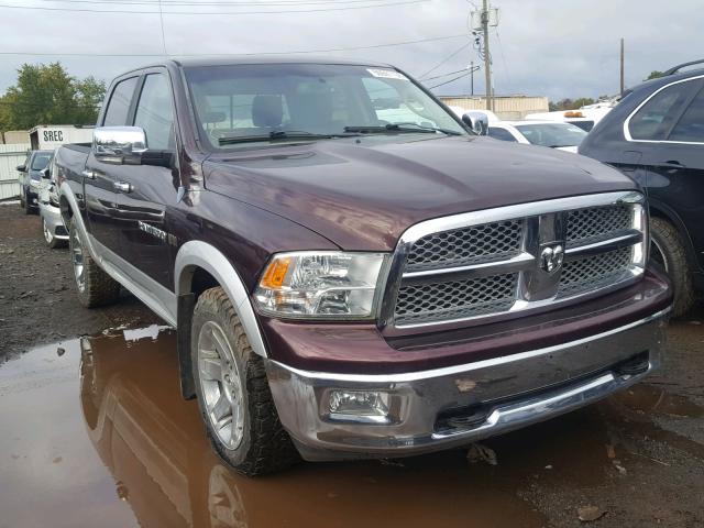 1C6RD7NT2CS285212 - 2012 DODGE RAM 1500 L MAROON photo 9