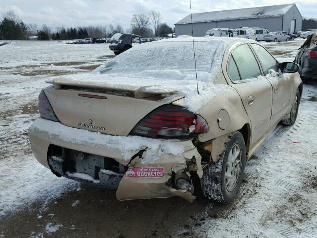 1G2NF52E74M646505 - 2004 PONTIAC GRAND AM S 金色 照片 4