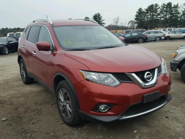 KNMAT2MV3GP708967 - 2016 NISSAN ROGUE S RED photo 1