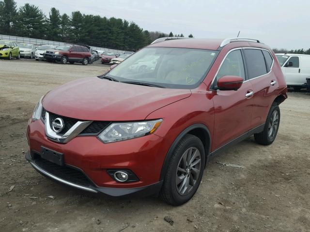 KNMAT2MV3GP708967 - 2016 NISSAN ROGUE S RED photo 2