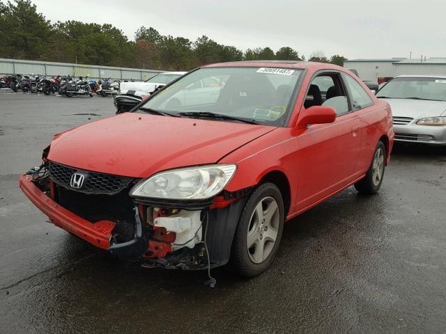 1HGEM22995L043101 - 2005 HONDA CIVIC EX 红色 照片 2
