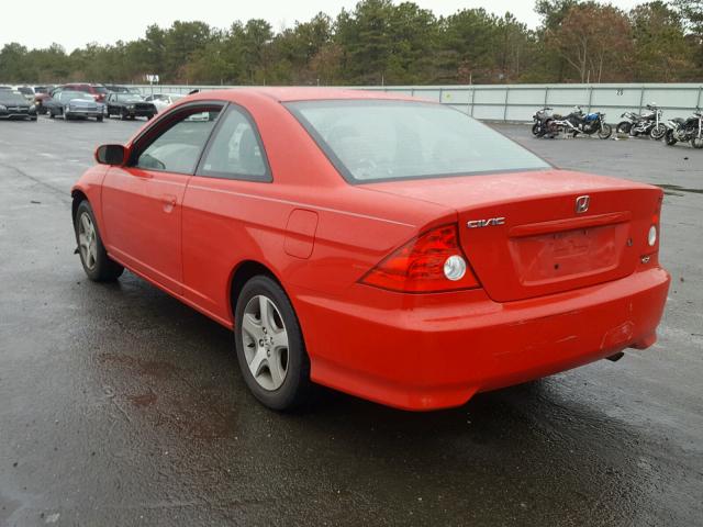 1HGEM22995L043101 - 2005 HONDA CIVIC EX 红色 照片 3
