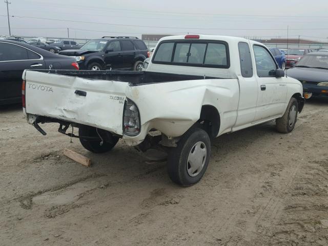 4TAVL52NXWZ075968 - 1998 TOYOTA TACOMA XTR WHITE photo 4