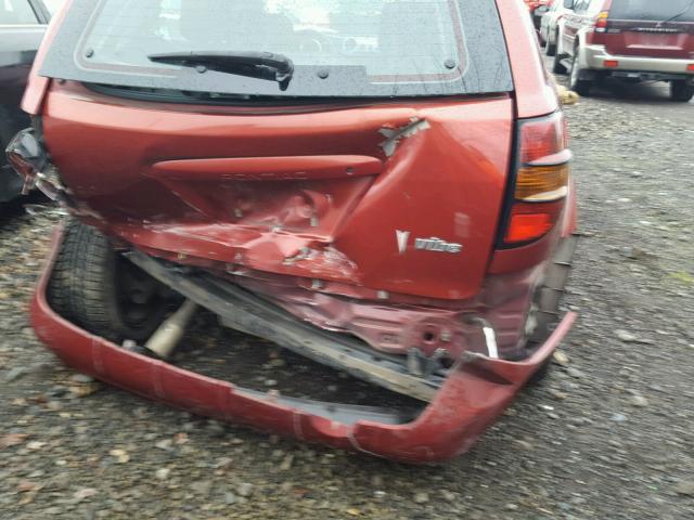 5Y2SL63885Z405790 - 2005 PONTIAC VIBE RED photo 9