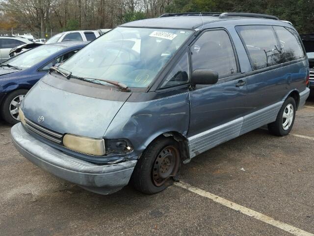 JT3AC12R2N1012525 - 1992 TOYOTA PREVIA LE BLUE photo 2