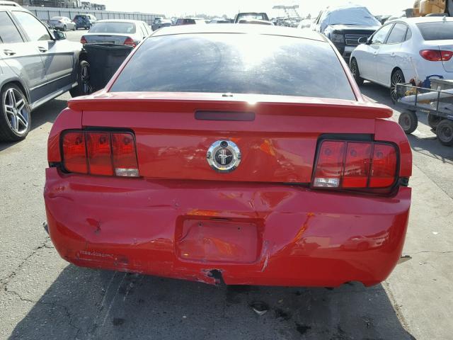 1ZVFT80N075311031 - 2007 FORD MUSTANG RED photo 9