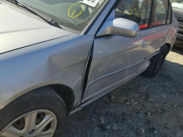 2HGES26703H582988 - 2003 HONDA CIVIC EX ვერცხლისფერი ფოტო 9