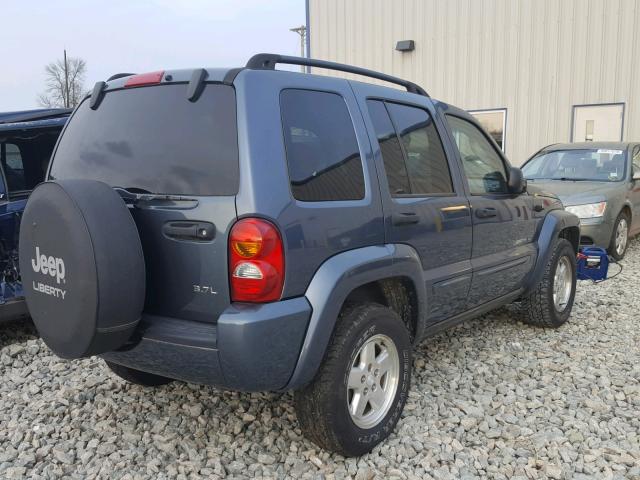 1J4GL58K52W313189 - 2002 JEEP LIBERTY LI BLUE photo 4