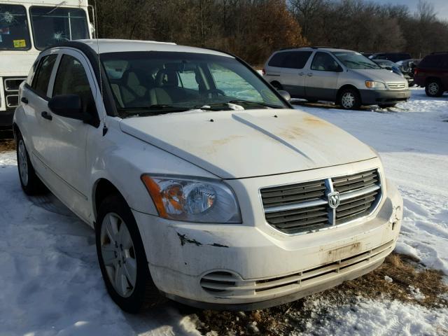 1B3HB48B17D553142 - 2007 DODGE CALIBER SX WHITE photo 1