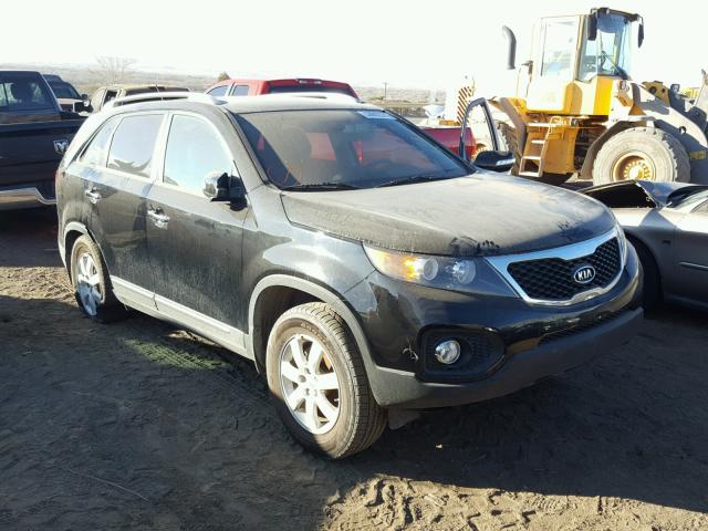 5XYKT3A67DG409259 - 2013 KIA SORENTO LX BLACK photo 1