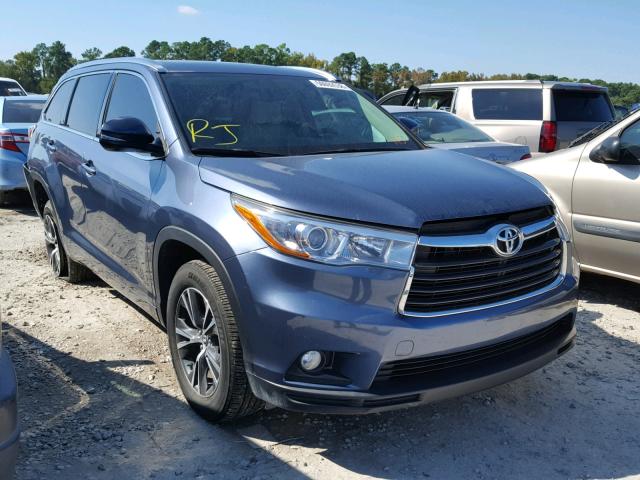 5TDKKRFH1GS500289 - 2016 TOYOTA HIGHLANDER ლურჯი ფოტო 1