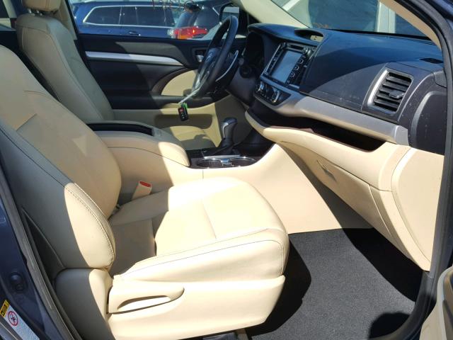 5TDKKRFH1GS500289 - 2016 TOYOTA HIGHLANDER ლურჯი ფოტო 5