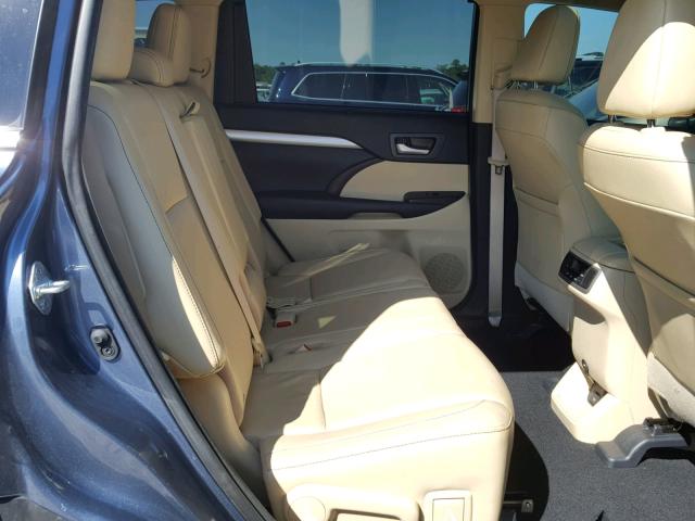 5TDKKRFH1GS500289 - 2016 TOYOTA HIGHLANDER ლურჯი ფოტო 6