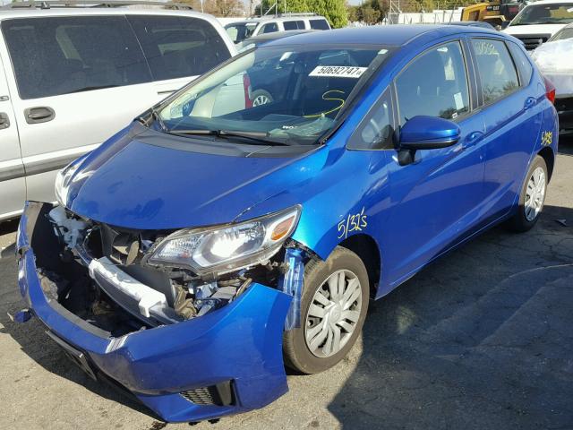 JHMGK5H52HS022926 - 2017 HONDA FIT LX BLUE photo 2