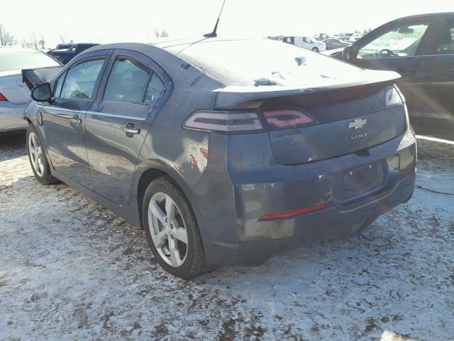 1G1RA6E48DU134216 - 2013 CHEVROLET VOLT GRAY photo 3