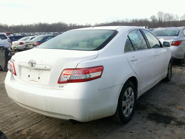 4T4BF3EK8AR073907 - 2010 TOYOTA CAMRY BASE WHITE photo 4
