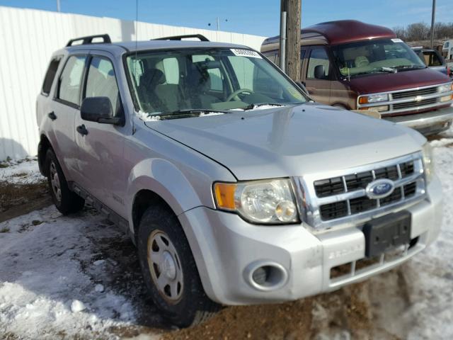 1FMCU02Z28KE10856 - 2008 FORD ESCAPE XLS SILVER photo 1