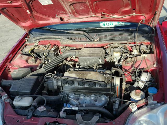 1HGEJ6576WL017065 - 1998 HONDA CIVIC LX RED photo 7