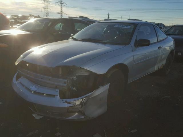 1G1JC12F037144199 - 2003 CHEVROLET CAVALIER SILVER photo 2