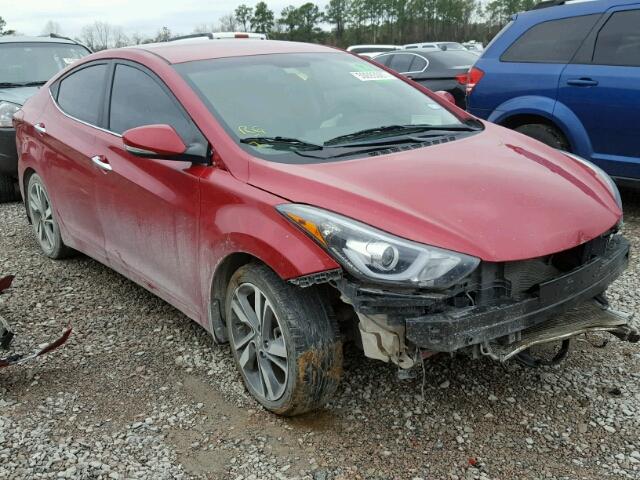 KMHDH4AE7FU327665 - 2015 HYUNDAI ELANTRA SE RED photo 1