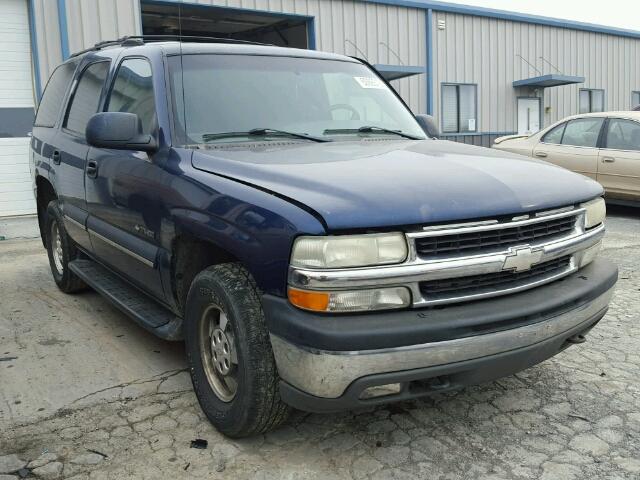 1GNEK13V62R312407 - 2002 CHEVROLET TAHOE K150 BLUE photo 1