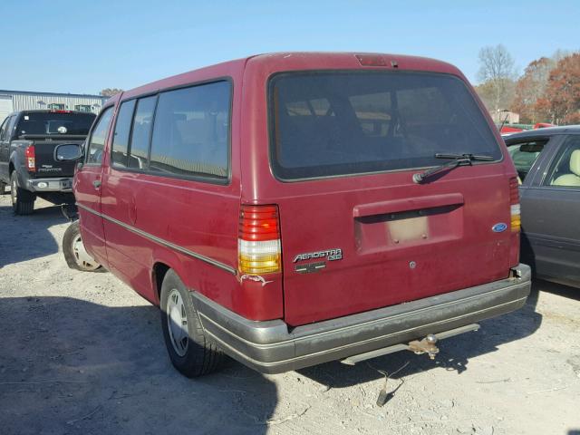 1FMDA31U7RZA49797 - 1994 FORD AEROSTAR MAROON photo 3