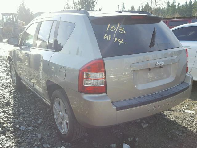 1J4NT1FA1AD621254 - 2010 JEEP COMPASS SP TAN photo 3