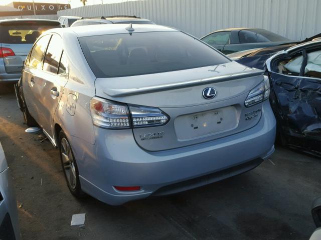 JTHBB1BA9A2005877 - 2010 LEXUS HS 250H BLUE photo 3