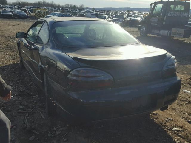 1G2WP12K0YF344273 - 2000 PONTIAC GRAND PRIX BLACK photo 3