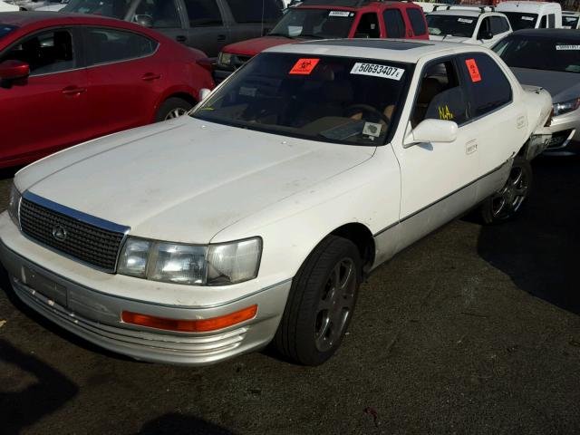 JT8UF11E4N0138579 - 1992 LEXUS LS 400 WHITE photo 2