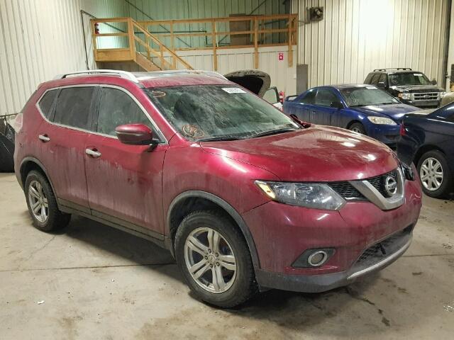 5N1AT2MV8EC846424 - 2014 NISSAN ROGUE S RED photo 1