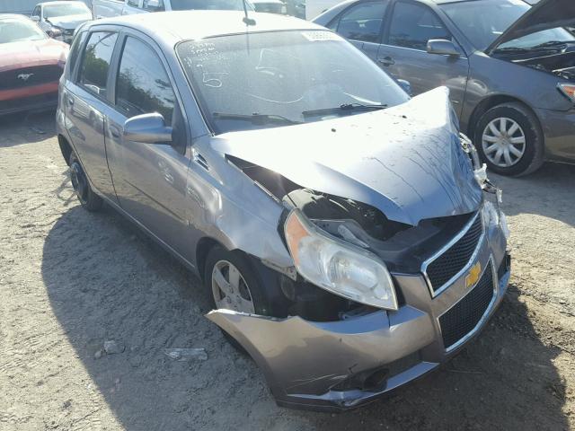 KL1TD66E09B367920 - 2009 CHEVROLET AVEO LS GRAY photo 1