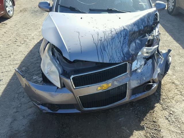 KL1TD66E09B367920 - 2009 CHEVROLET AVEO LS GRAY photo 7