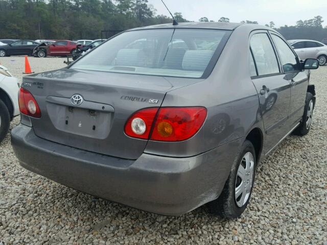 1NXBR32E53Z060115 - 2003 TOYOTA COROLLA CE GRAY photo 4