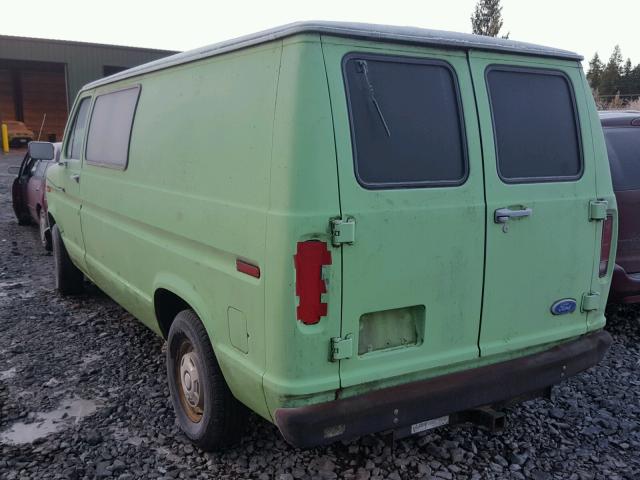 1FTDE14N2GHB42781 - 1986 FORD ECONOLINE GREEN photo 3