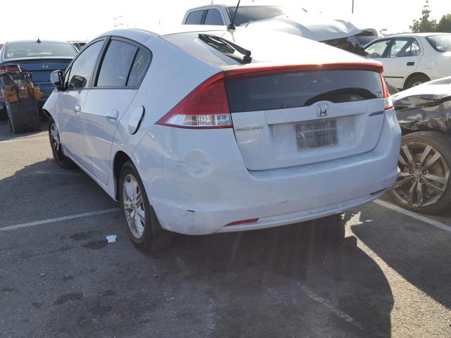 JHMZE2H75AS031139 - 2010 HONDA INSIGHT EX WHITE photo 3