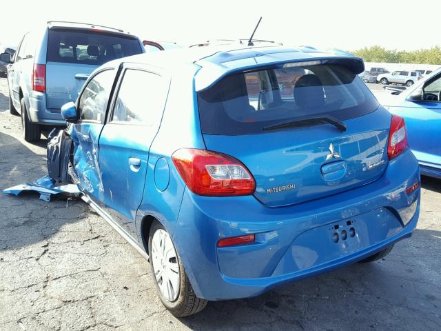 ML32A3HJ7HH018936 - 2017 MITSUBISHI MIRAGE ES BLUE photo 3