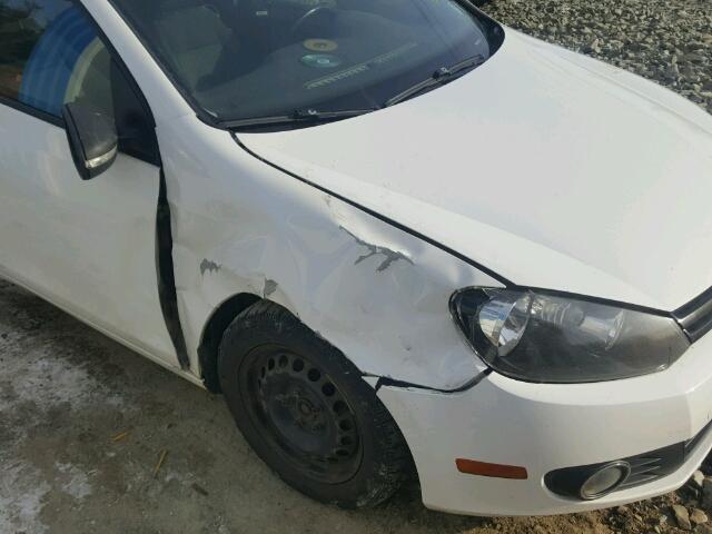 WVWAA7AJ3AW253474 - 2010 VOLKSWAGEN GOLF 白色 照片 9