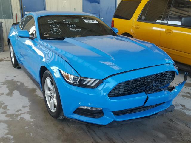 1FA6P8AM4H5236693 - 2017 FORD MUSTANG BLUE photo 1