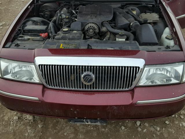 2MEHM75W95X659702 - 2005 MERCURY GRAND MARQ BURGUNDY photo 7