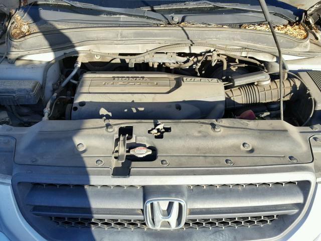 2HKYF18643H587861 - 2003 HONDA PILOT EXL SILVER photo 7