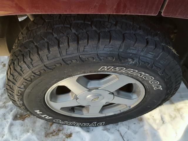 1GNDT13S452277748 - 2005 CHEVROLET TRAILBLAZE MAROON photo 9