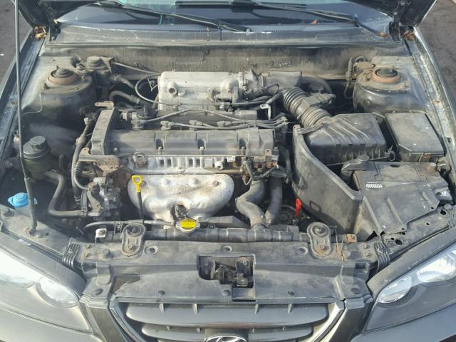 KMHDN46DX4U742100 - 2004 HYUNDAI ELANTRA GL BROWN photo 7