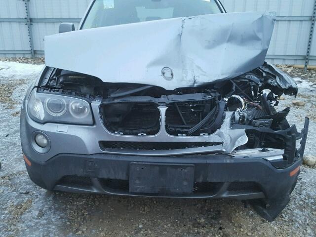 WBXPC93498WJ05057 - 2008 BMW X3 3.0SI GRAY photo 7