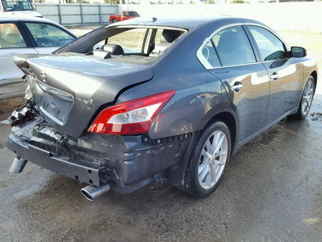 1N4AA5APXBC827280 - 2011 NISSAN MAXIMA S GRAY photo 4