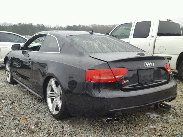 WAUVVAFR0CA005522 - 2012 AUDI S5 PRESTIG BLACK photo 3