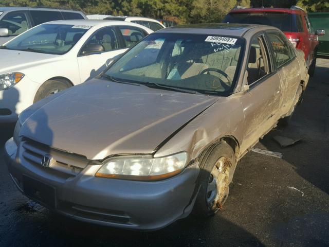 1HGCG55652A137940 - 2002 HONDA ACCORD EX BEIGE photo 2