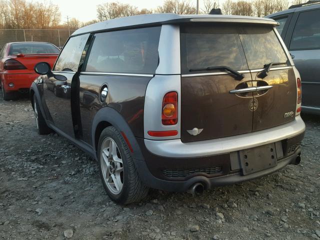 WMWMM33518TP89247 - 2008 MINI COOPER S C BROWN photo 3