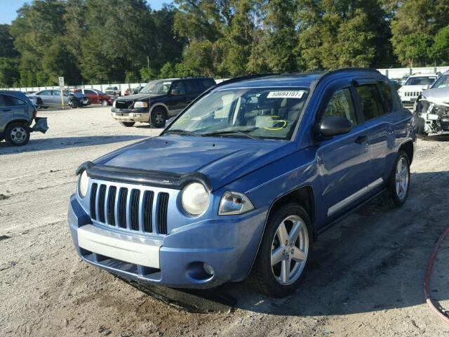 1J8FF57W57D226837 - 2007 JEEP COMPASS LI BLUE photo 2