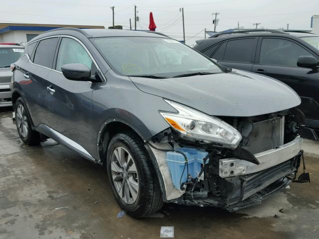 5N1AZ2MG0GN101562 - 2016 NISSAN MURANO S GRAY photo 1